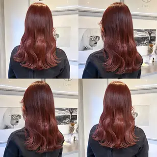 セミロング カラー カジュアルを女っぽく 𝗮𝘆𝗮𝗰𝗼のヘアスタイル