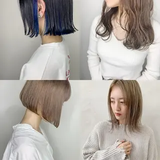 ミディアム カラー ヘアアレンジ 新井 広之のヘアスタイル