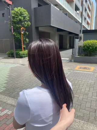 ロング カラー 髪質改善/縮毛矯正/ 艶カラーASAYAのヘアスタイル