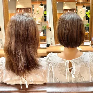 ショート カラー OPShair　ANELLO所属・ショート/ボブ/ メンズ/縮毛矯正のヘアスタイル