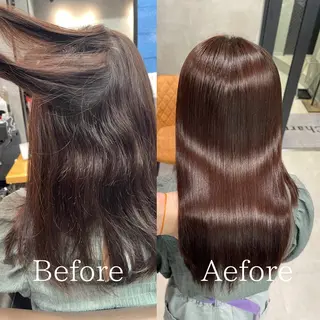 セミロング charm《銀座》 ヘアセット/縮毛矯正のヘアスタイル