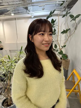 セミロング 顔周りcut・ご相談 ＝新宿しずく🇰🇷のヘアスタイル