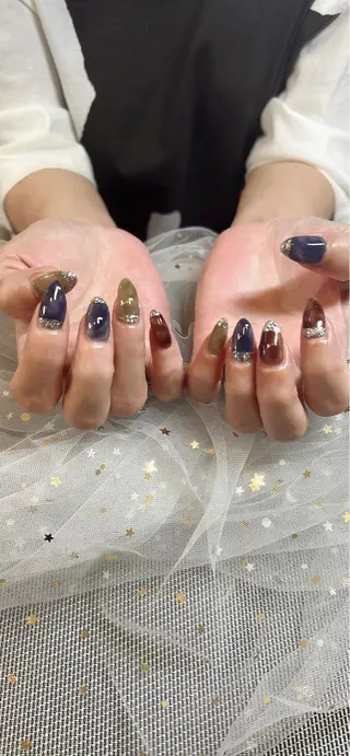 ミディアム カラー ネイル Ryoko Nailのネイルデザイン