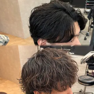 カラー パーマ メンズ BLEACHi 高崎店所属・メンズウルフ特化 ‖アユム/高崎のヘアスタイル