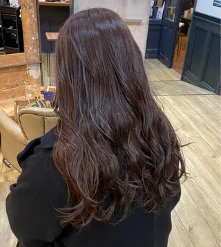 ロング ツヤ感/透明感カラー /蟹江/harunaのヘアスタイル