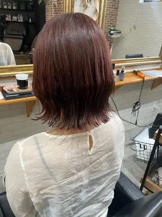 ミディアム カラー hair studio PEACE所属・寺本 早希のヘアスタイル