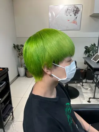 ショート カラー ハイトーンカラー/ さらさのヘアスタイル