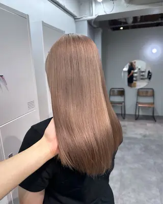 ロング カラー ミルクティーベージュ 💫HARUTOのヘアスタイル