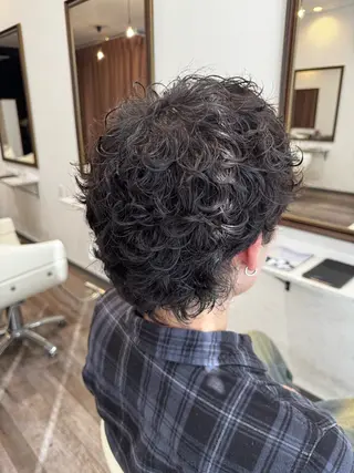 パーマ メンズ 鍵 魁斗のヘアスタイル
