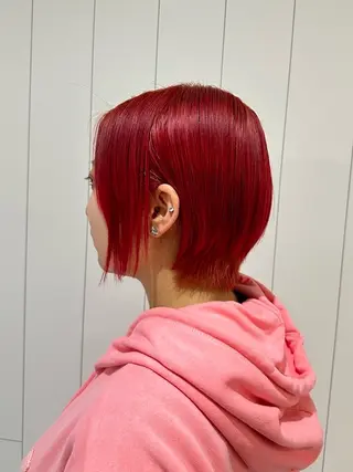 ショート カラー エリア唯一🌈ᵕ̈* 派手髪モリヤ🌺のヘアスタイル