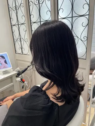 ミディアム カラー 稲毛駅徒歩1分 mei🦋のヘアスタイル