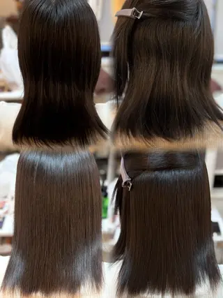 ミディアム サラ艶/縮毛矯正/ 髪質改善/ハルキ🦋のヘアスタイル