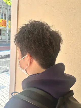 ショート パーマ メンズ メンズパーマ特化 外山 健太のヘアスタイル