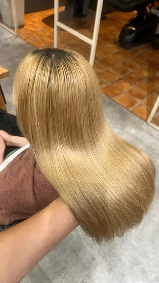 セミロング AUBE HAIRazul吉祥寺所属・髪質改善✨幹細胞✨ ウルツヤ🌈清水　祥のヘアスタイル