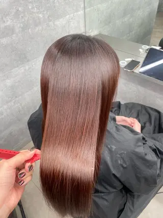 セミロング カラー ヘアアレンジ 髪質改善/縮毛/新宿 🫧SUZUKA🫧のヘアスタイル