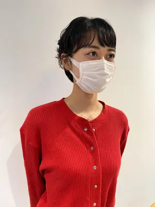 ショート カラー パーマ ヘアアレンジ メンズ キッズ ネイル マツエク・マツパ パーマスタイル🔅 sayacaのヘアスタイル