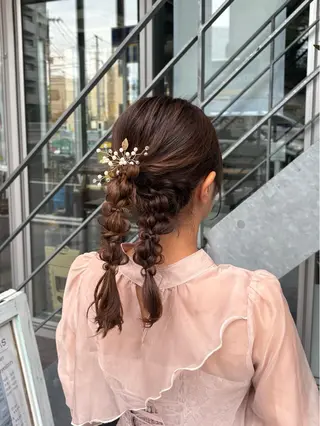 セミロング 西村 清花のヘアスタイル