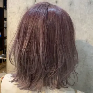 ミディアム カラー 渋谷ブリーチカラー 韓国ヘアyuikoのヘアスタイル