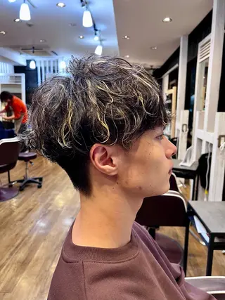 カラー パーマ メンズ アグヘアーシータ所属・🤩メンズカット/ パーマ山本🤩のヘアスタイル