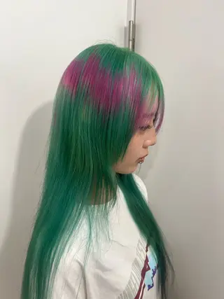 ロング 💥ウルフカット デザインあんな💥のヘアスタイル
