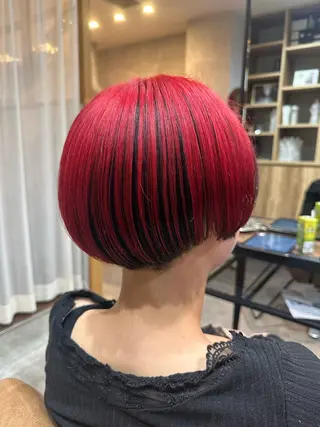 カラー 大久保 優香のヘアスタイル