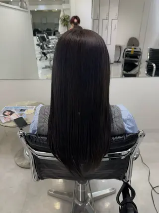 セミロング カラー ブリーチなしWカラー /艶カラー✨のヘアスタイル