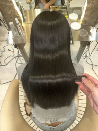 ロング レイヤー/韓国❣️ 縮毛矯正/おばかんのヘアスタイル