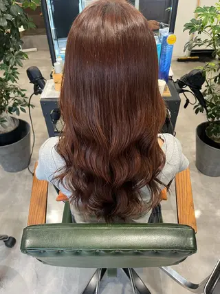 セミロング 艶カラー透明感カラー まいか🫧‪のヘアスタイル