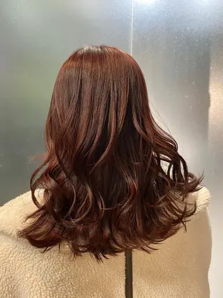 セミロング カラー 🩰 艶髪美髪 shiori🫧のヘアスタイル