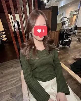 ロング カラー ヘアアレンジ MiU所属・韓国×髪質改善×美髪 縮毛矯正×レイヤーのヘアスタイル