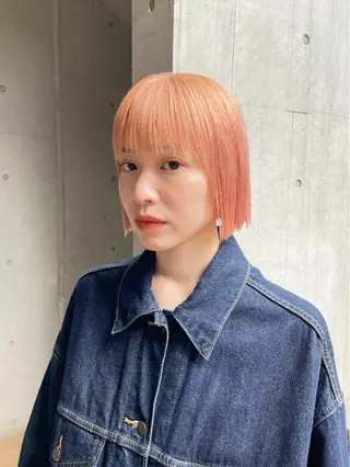 カラー ayaka/暖色 /ニュアンスボブのヘアスタイル