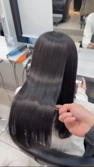 ロング 梅田髪質改善 韓国カット/星野綾哉のヘアスタイル