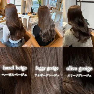 ロング カラー ブリーチなしWカラー レイヤー/Rickyのヘアスタイル