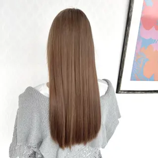 ロング カラー 大石 祐那のヘアスタイル