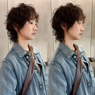 ショート パーマ 中村 卓也のヘアスタイル