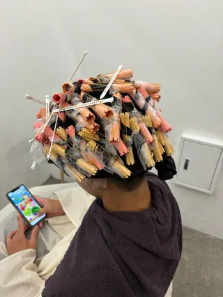 パーマ イージーパーマ募集 平口はのんのヘアスタイル