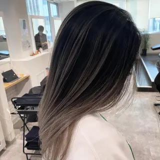 ミディアム カラー JILBLAN京都 ショート/ハイライトのヘアスタイル