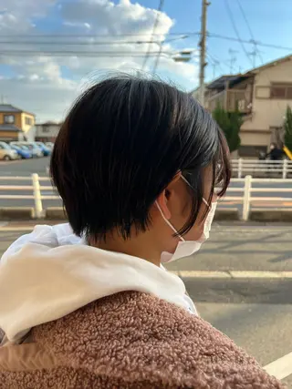 ショート ぱつボブ/ ショート/YUKIのヘアスタイル