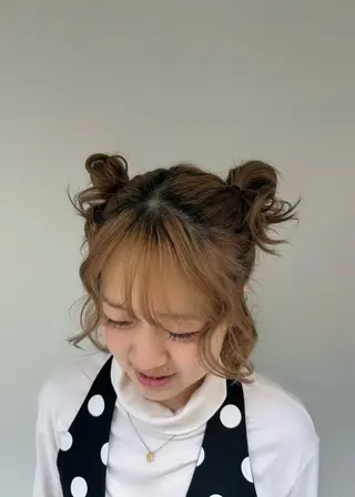 ミディアム ヘアアレンジ ナルカワ アユミのヘアスタイル