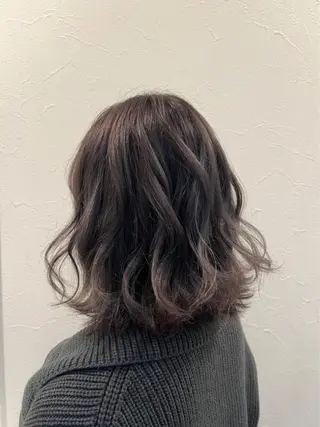 ミディアム カラー 高崎 絵里子のヘアスタイル