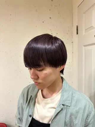 カラー 🐈ブリーチ/ショー ト/ボブmiyu🐈のヘアスタイル