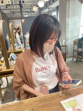 ミディアム カラー 透明感カラー 🩰asumiのヘアスタイル