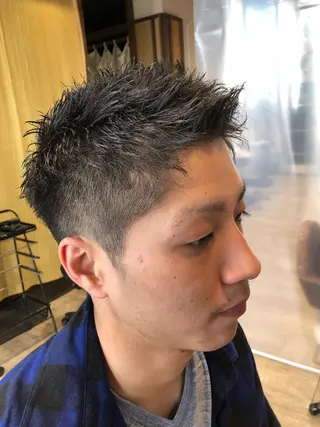 ショート メンズ メンズパーマ/ スパイキー/神田正紀のヘアスタイル