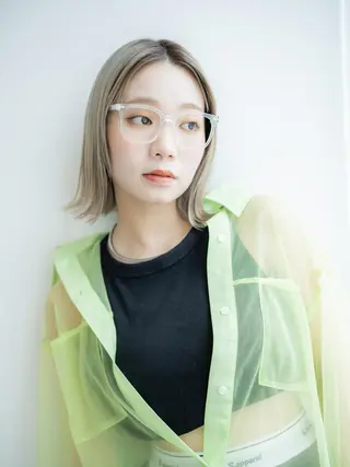 ショート カラー SOURCE 堺東のヘアスタイル