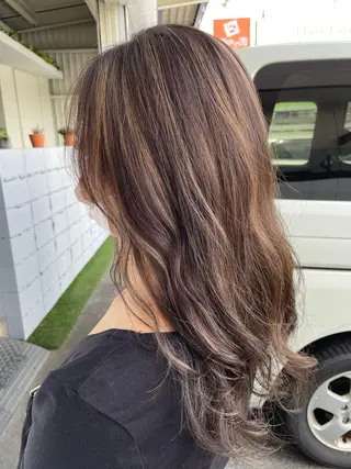 ロング カラー 美容室 Jフィドルファドル所属・わきた かずなのヘアスタイル