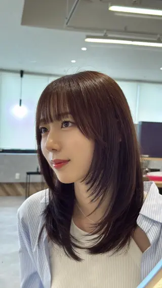 セミロング 野村 颯汰のヘアスタイル