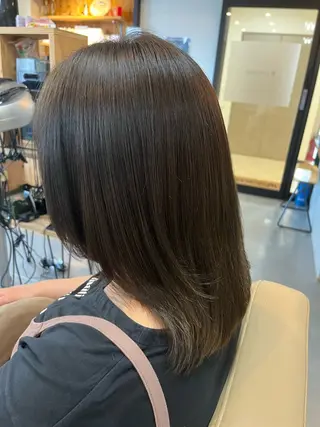 ミディアム JUNO所属・阪神西宮★JUNO 川﨑温子のヘアスタイル