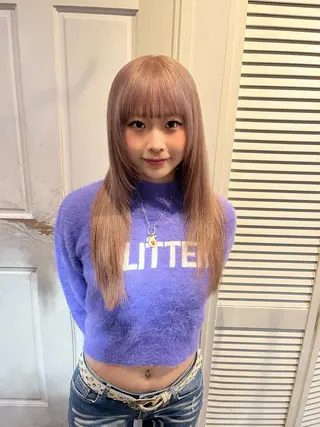 ロング カラー sora / 渋谷 / ハイトーンのヘアスタイル