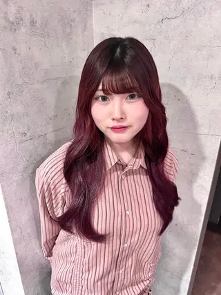 ロング カラー ブリーチ/アレンジ/ 19歳/横浜/アリルのヘアスタイル