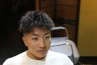 ショート パーマ メンズ メンズカット/パーマ 福島区SOSOのヘアスタイル